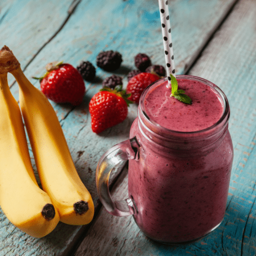 Avocado, Banana, Berry Smoothie